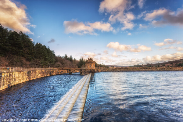Little Fluffy Clouds over Broomhead Dam Picture Board by Angie Morton