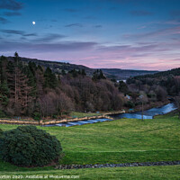 Buy canvas prints of View to More Hall Reservoir by Angie Morton