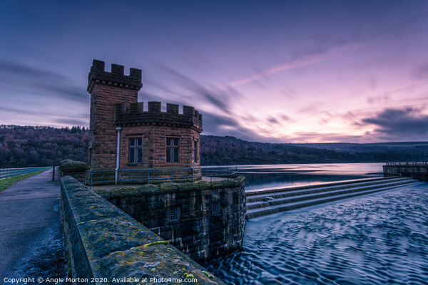 Broomhead Reservoir at Dusk Picture Board by Angie Morton