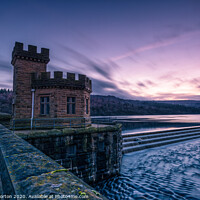 Buy canvas prints of Broomhead Reservoir at Dusk by Angie Morton