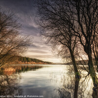Buy canvas prints of  Broomhead Reservoir Sunday Morning by Angie Morton