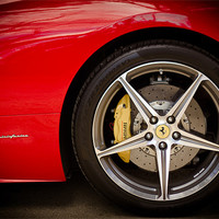 Buy canvas prints of Ferrari 458 Front Wheel by Mark Battista