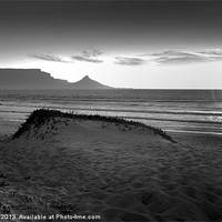 Buy canvas prints of Table Mt B&&W2 by Chris Barker
