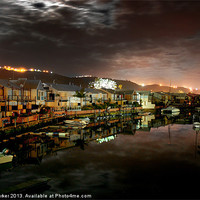 Buy canvas prints of Knysna South Africa at Night by Chris Barker