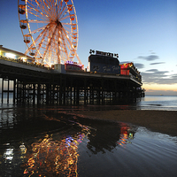 Buy canvas prints of Central Pier Blackpool by Chris Barker