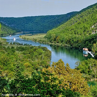 Buy canvas prints of  Krka National Park River Croatia by Diana Mower