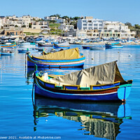 Buy canvas prints of Marsaxlokk Bay Malta by Diana Mower