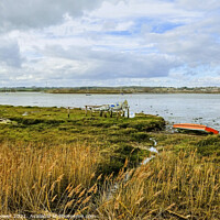 Buy canvas prints of The River Stour Mistley Essex by Diana Mower