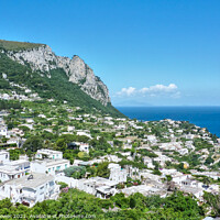 Buy canvas prints of The Island of Capri Italy by Diana Mower