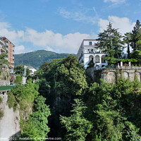 Buy canvas prints of Valle dei Mulini  Sorrento Italy by Diana Mower