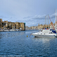 Buy canvas prints of Valletta Grand Harbour Malta by Diana Mower
