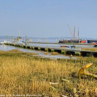 Buy canvas prints of River Orwell near Pin Mill Suffolk by Diana Mower