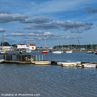 Buy canvas prints of Woodbridge quays and tide Mill by Diana Mower