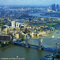 Buy canvas prints of London City View Panoramic View by Diana Mower