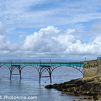 Buy canvas prints of Clevedon Pier Panoramic by Diana Mower