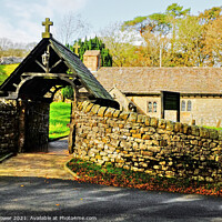 Buy canvas prints of Chapel-le-Dale Church St Leonards Yorkshire by Diana Mower