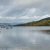 Buy canvas prints of Lake Windermere Lakeside View by Diana Mower