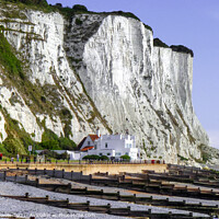 Buy canvas prints of St Margarets Bay High Cliffs Kent by Diana Mower