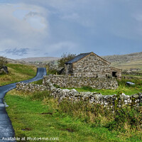 Buy canvas prints of Yorkshire Dales Near Ingleborough Panoramic by Diana Mower