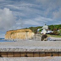 Buy canvas prints of  Cuckmere Haven beach Sussex by Diana Mower