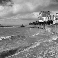 Buy canvas prints of  Weston Super Mare Somerset Monochrome by Diana Mower