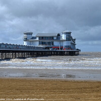 Buy canvas prints of Weston Super Mare Grand Pier by Diana Mower