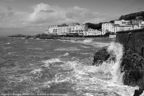 Weston Super Mare storm. Picture Board by Diana Mower