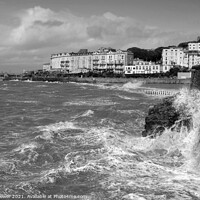 Buy canvas prints of Weston Super Mare storm. by Diana Mower