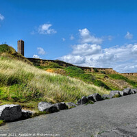 Buy canvas prints of Walton on the Naze cliffs and Crag Walk by Diana Mower