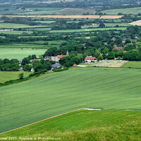 Buy canvas prints of Wilmington Village East Sussex by Diana Mower