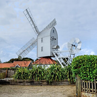 Buy canvas prints of Thorpeness Windmill Suffolk by Diana Mower