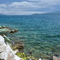 Buy canvas prints of Kefalonia Greece View by Diana Mower