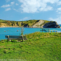 Buy canvas prints of Lulworth cove Dorset by Diana Mower