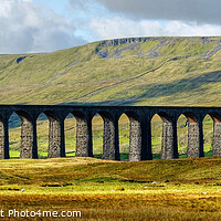 Buy canvas prints of Ribblehead Viaduct Panoramic View by Diana Mower