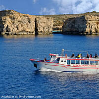 Buy canvas prints of Comino Malta Panoramic  by Diana Mower