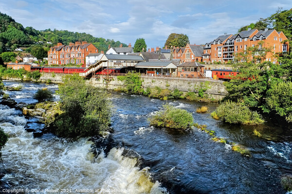 The River Dee at Llangollen Wales Picture Board by Diana Mower