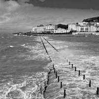 Buy canvas prints of Weston Super Mare Windy day by Diana Mower