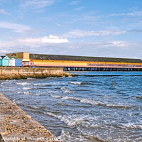 Buy canvas prints of Walton Pier prom and Beach Huts by Diana Mower