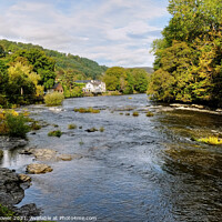 Buy canvas prints of The Dee at Llangollen by Diana Mower