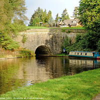 Buy canvas prints of Chirk Tunnel Llangollen Canal by Diana Mower