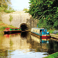 Buy canvas prints of Chirk Canal Tunnel Llangollen  by Diana Mower