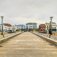 Buy canvas prints of Deal Pier and Town by Diana Mower