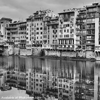 Buy canvas prints of Florence Italy Architecture monochrome by Diana Mower
