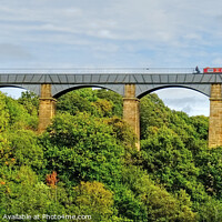 Buy canvas prints of Pontcysyllte Aqueduct Panoramic by Diana Mower