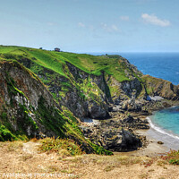 Buy canvas prints of  La Coupee La Grande Greve Panoramic by Diana Mower