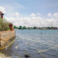 Buy canvas prints of Bosham Quay High Tide by Diana Mower