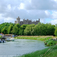 Buy canvas prints of Arundel River Arun and Castle View by Diana Mower