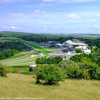 Buy canvas prints of Goodwood from The Trundle by Diana Mower