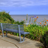 Buy canvas prints of Seat with a view Walton on the Naze   by Diana Mower