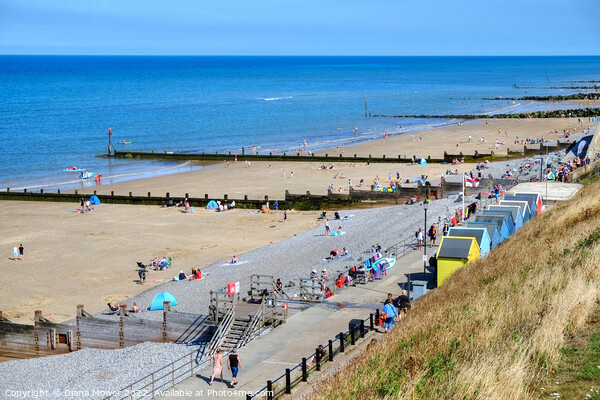 Sheringham Beach Picture Board by Diana Mower